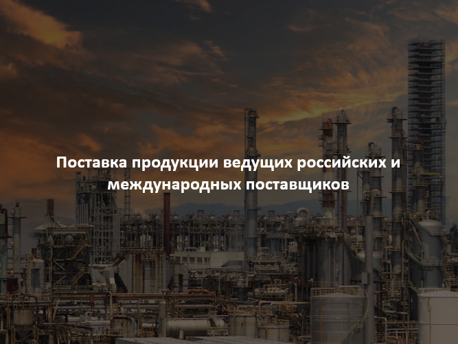Поставка продукции ведущих российских и международных поставщиков